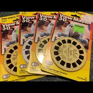 Vintage Lot Of (4) Pee Wee Playhouse View Masters